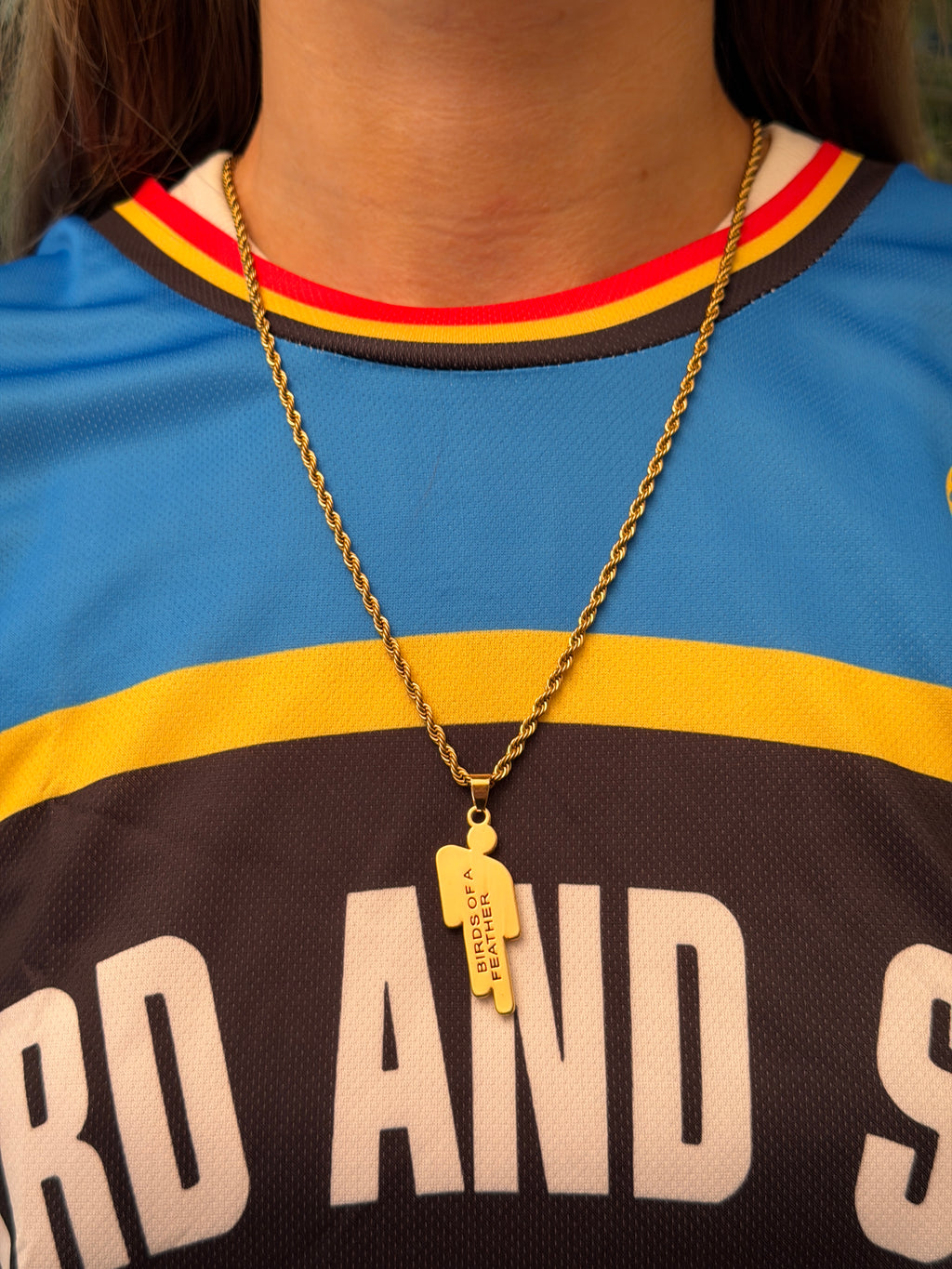 DarkPop Gold Tag Necklace