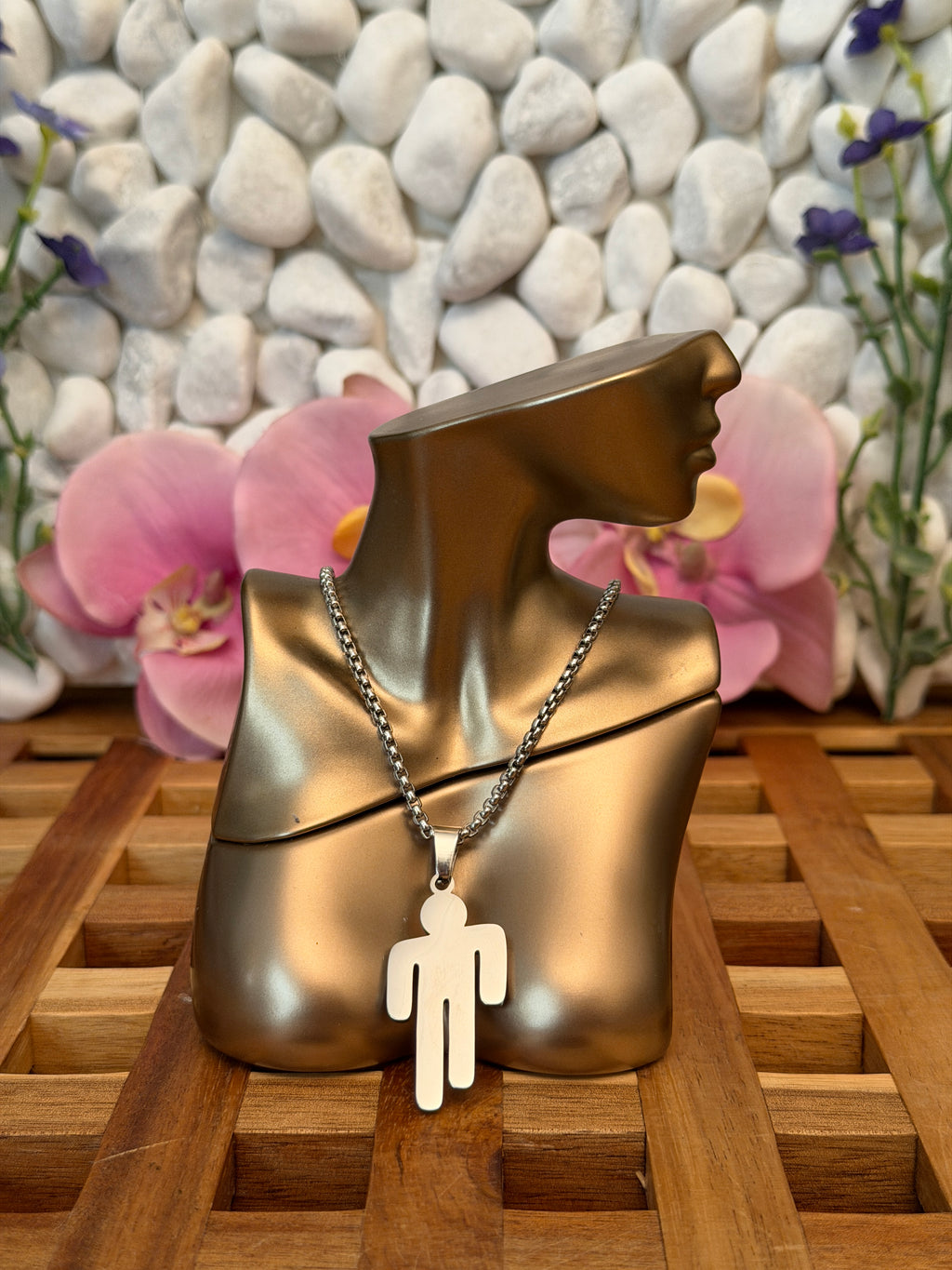 DarkPop Gold Figure Necklace