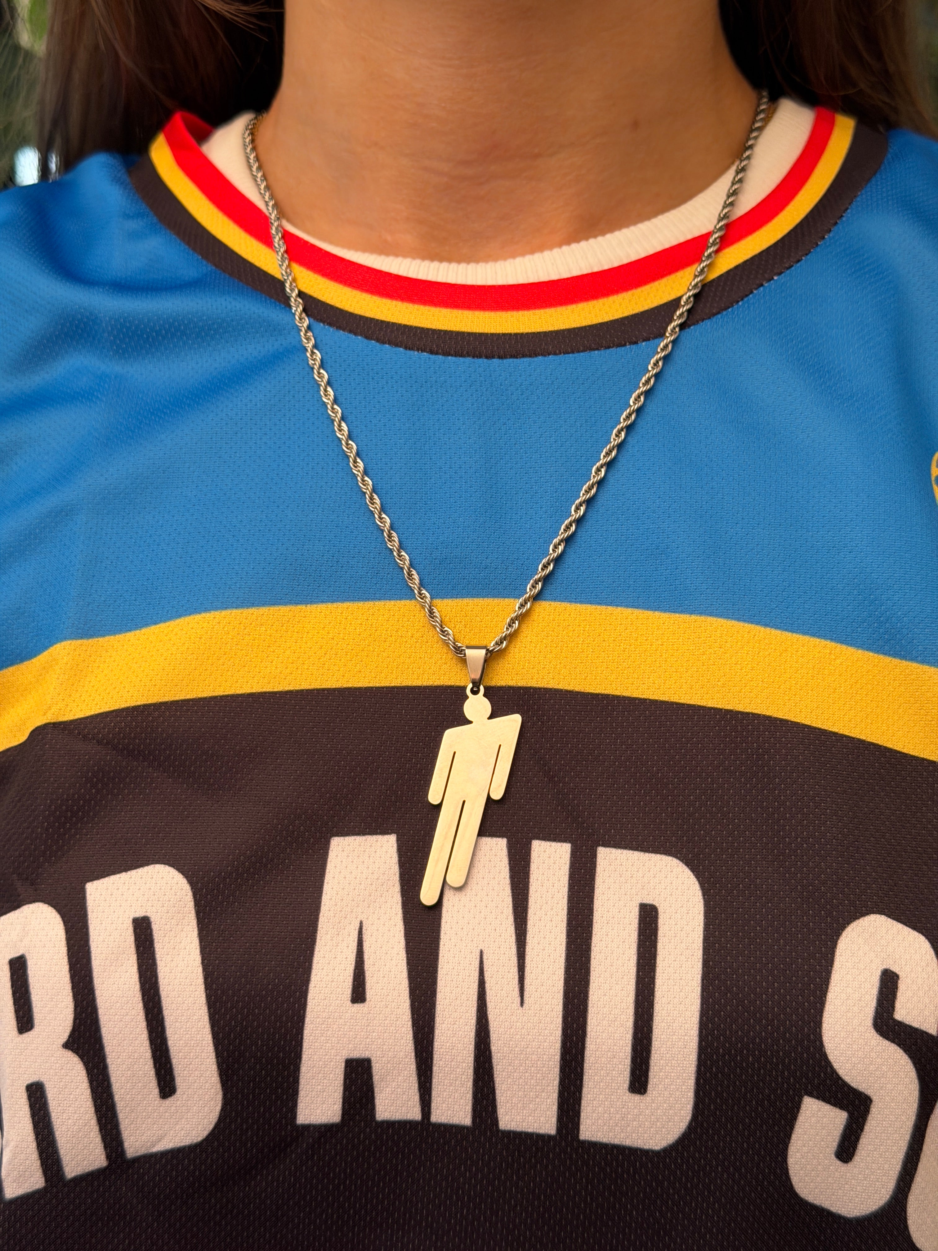 DarkPop Silver Figure Necklace