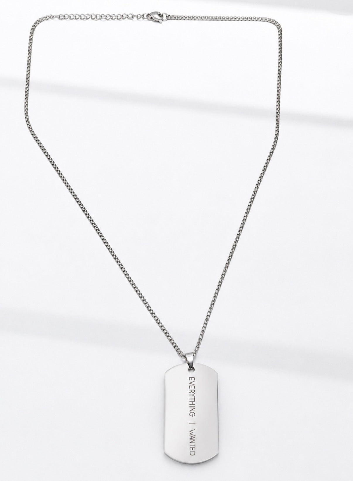 Everything I Wanted Tag Necklace
