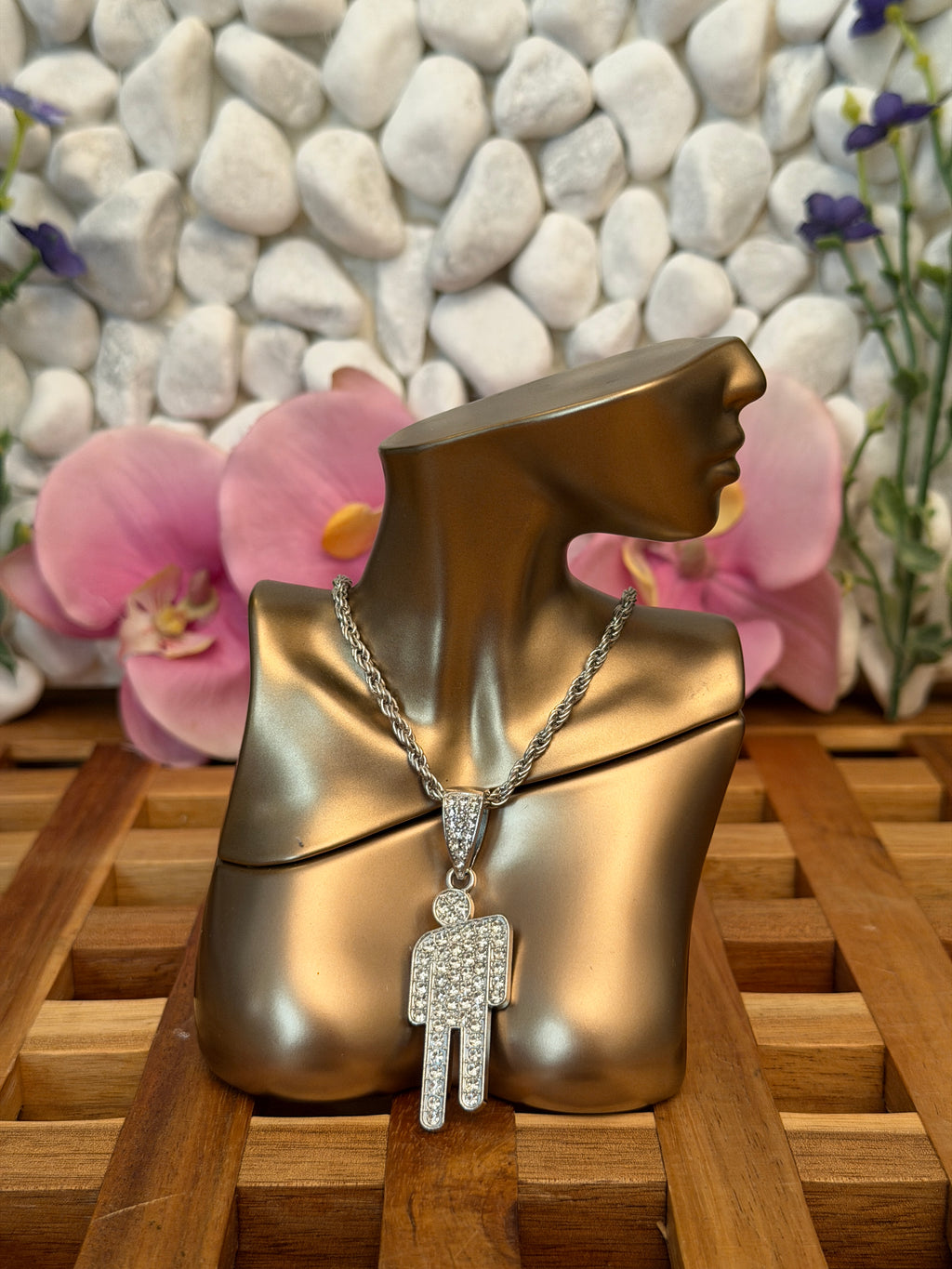 DarkPop Iced Silver Necklace