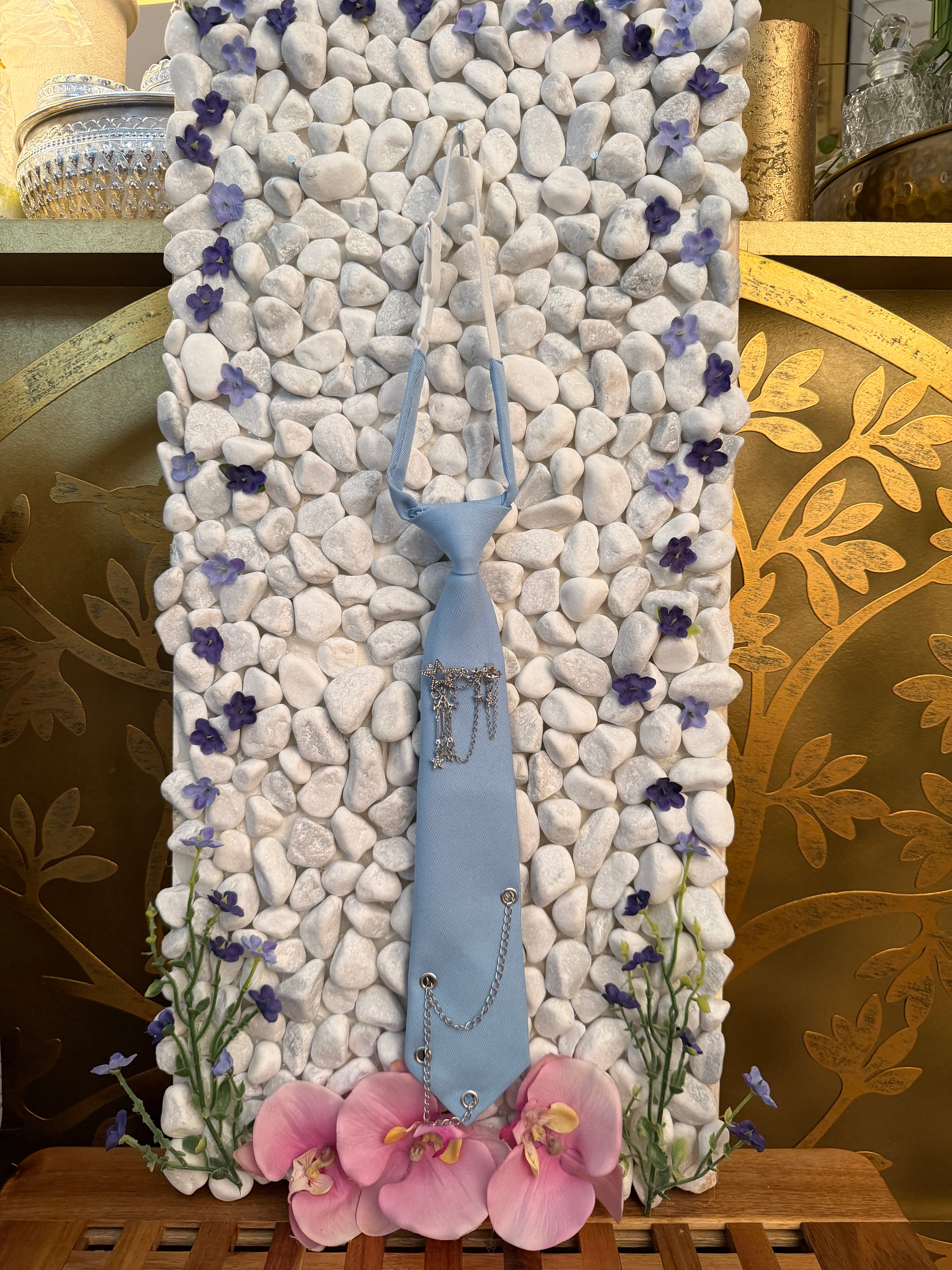 Sky Blue Chain Tie