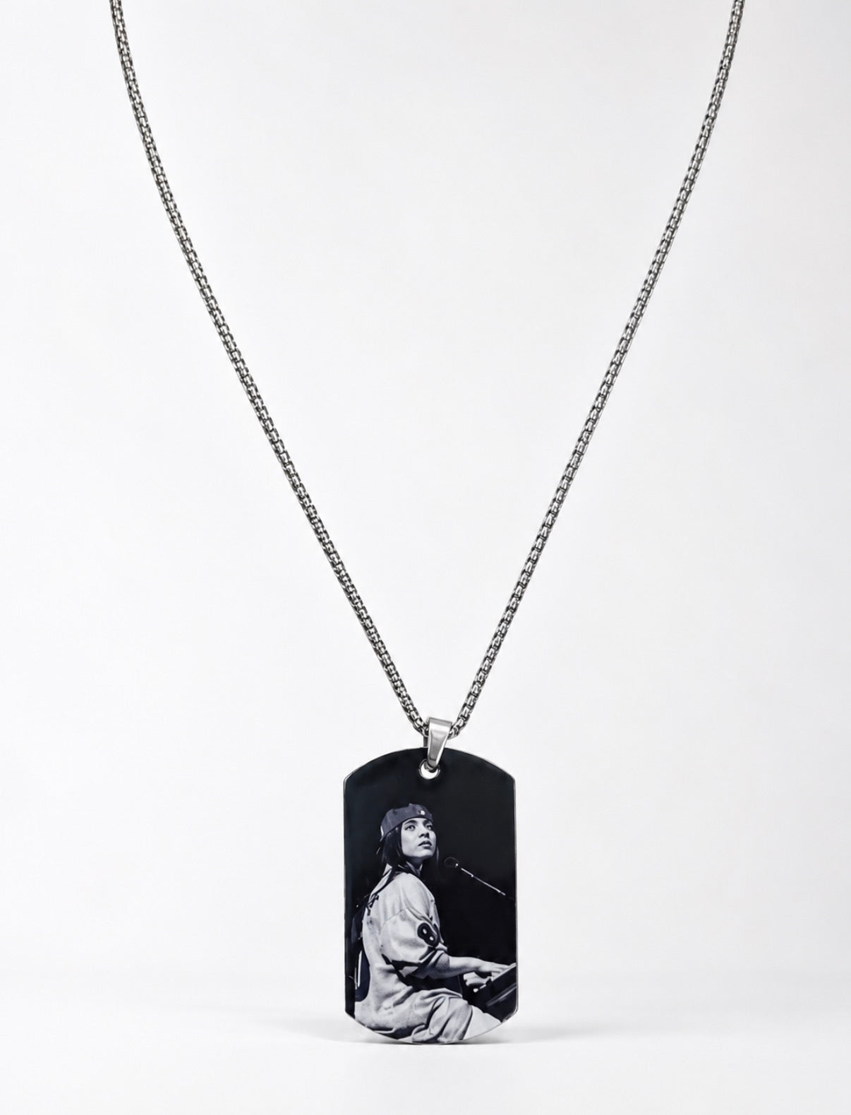 Vintage Portrait Tag Necklace