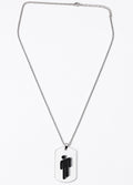 Shadow Icon Tag Necklace