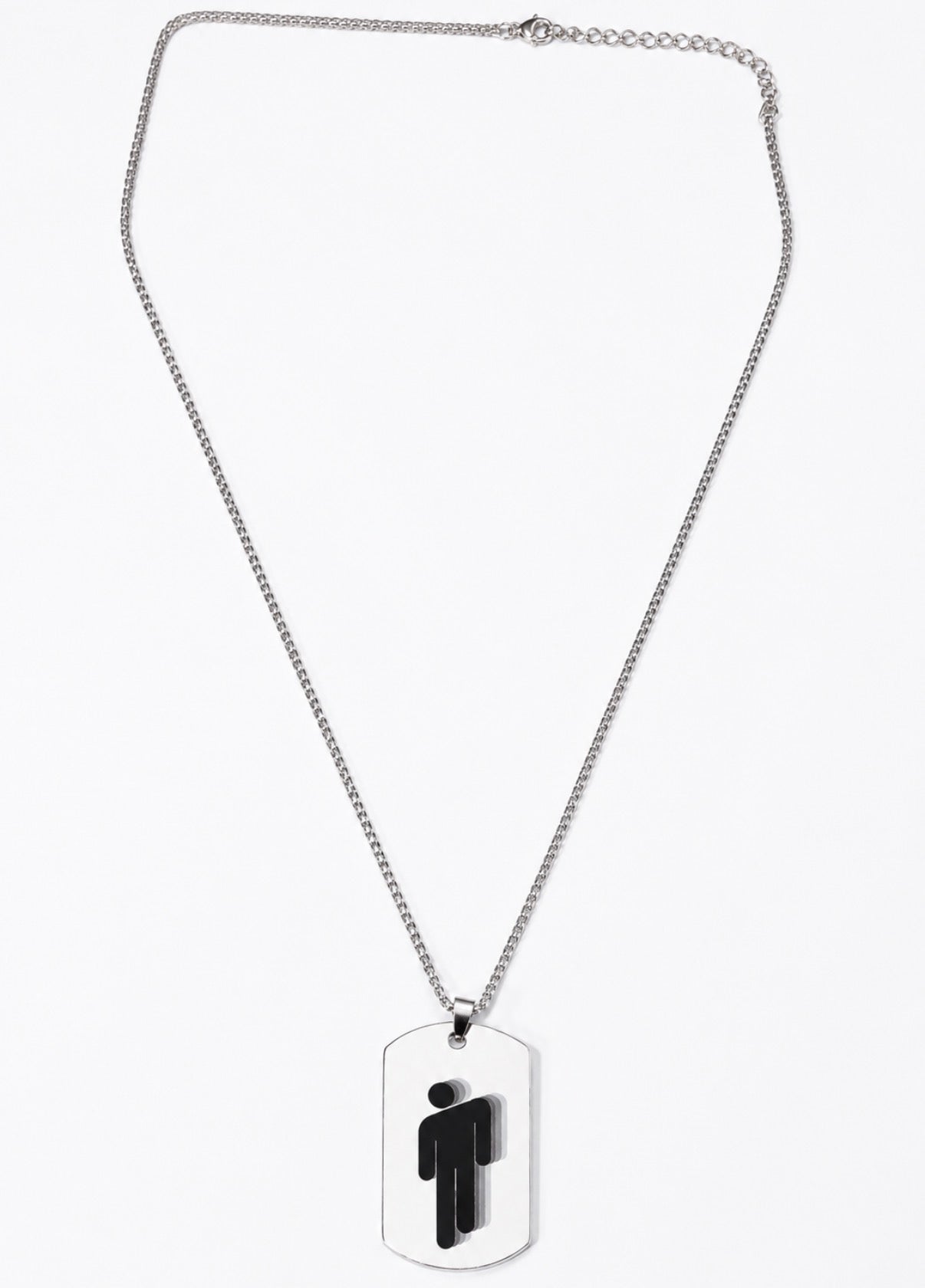 Shadow Icon Tag Necklace