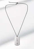 Love You Tag Necklace