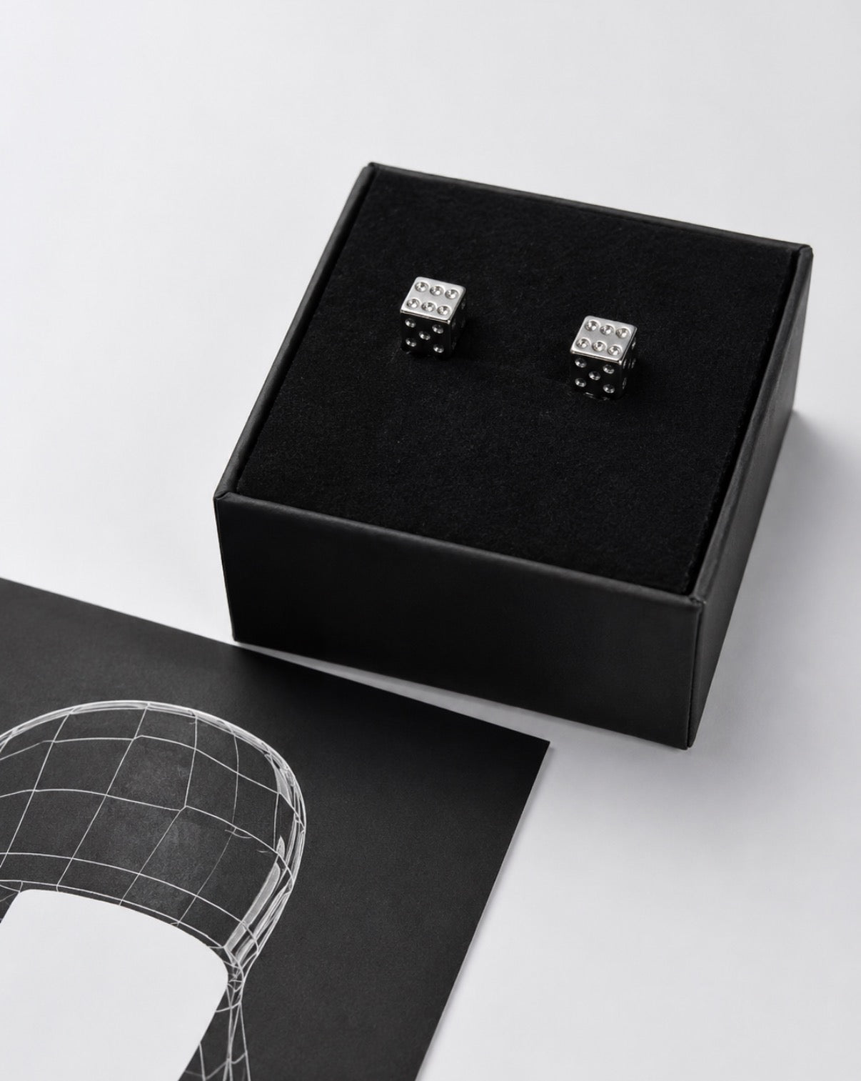 DarkPop Dice Stud Earrings