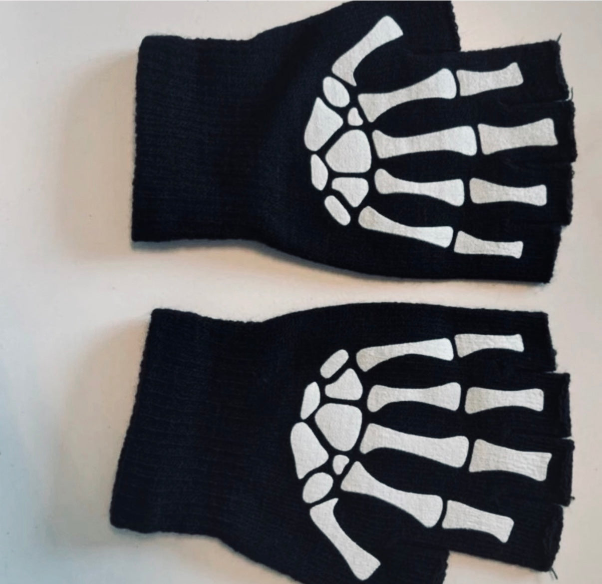 DarkPop Skeleton Fingerless Gloves