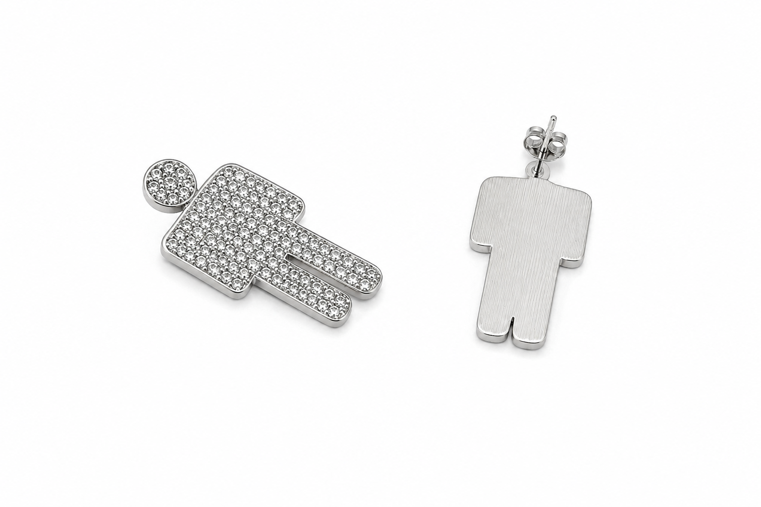 ICONIC MISMATCH EARRINGS – Silver Edition