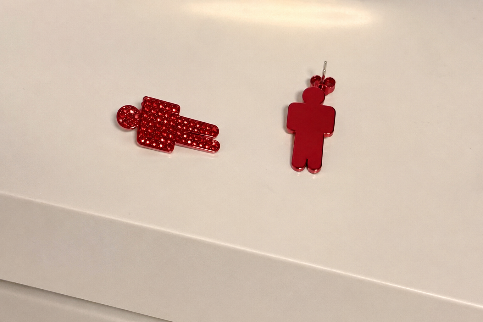 Red Spark Stud Earrings