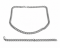 Silver Chain Jewelry Set ⛓️