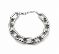 Silver Chain Choker Necklace